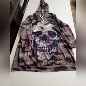 CAMO Skull lightweight hoodie Size 3x